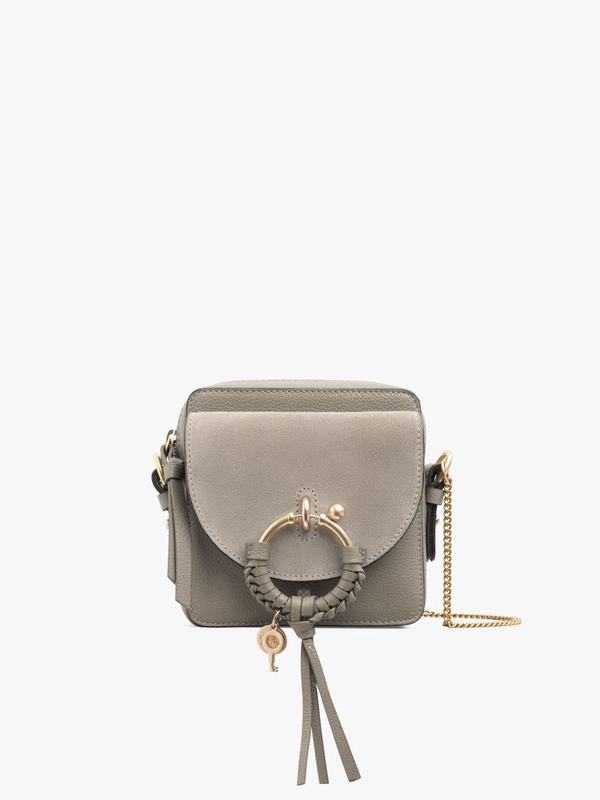 Chloé Bolsa Mujer Joan Gris Suede Cowhide DNPB30859